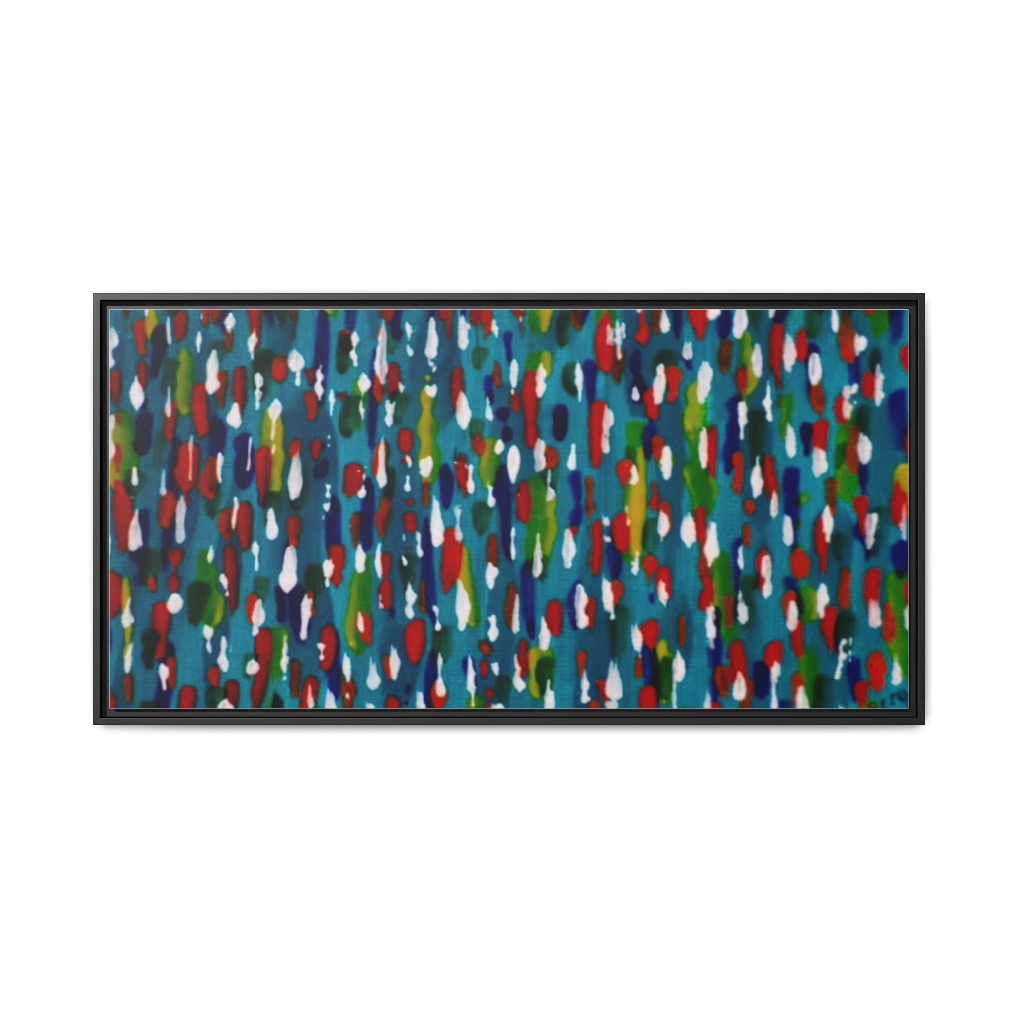 Colours Of The Soul Reflecting On Water by Ariel Chavarro Avila Matte Canvas Framed Art