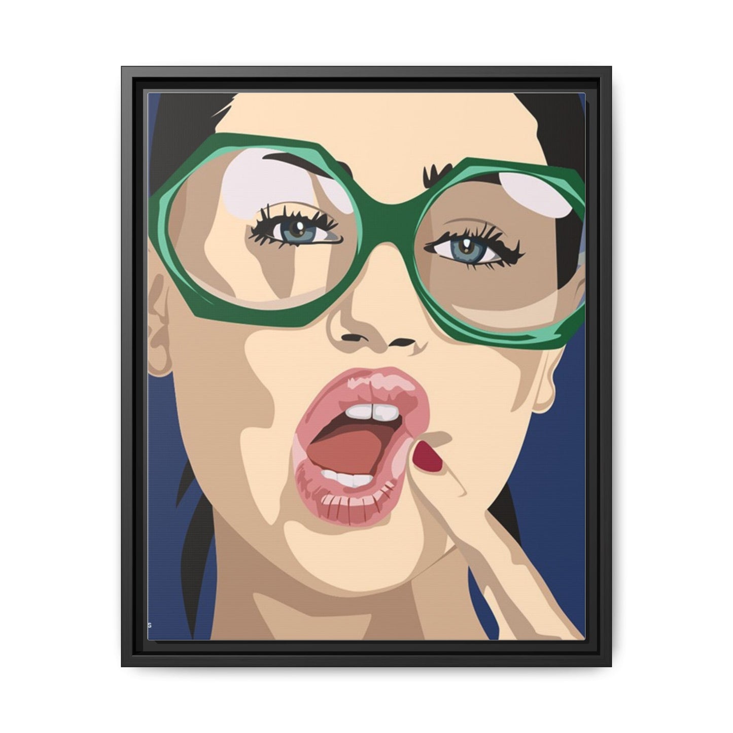 Vivid 2 by Orit Fuchs Matte Canvas Framed Wall Art