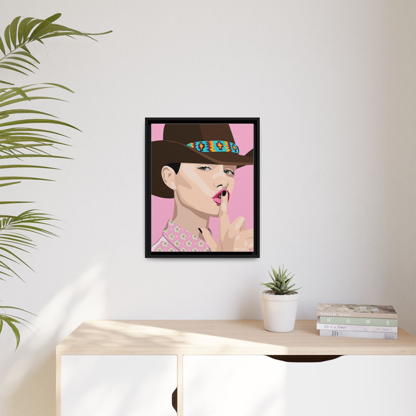 Vivid 63 by Orit Fuchs Matte Framed Canvas Wall Art