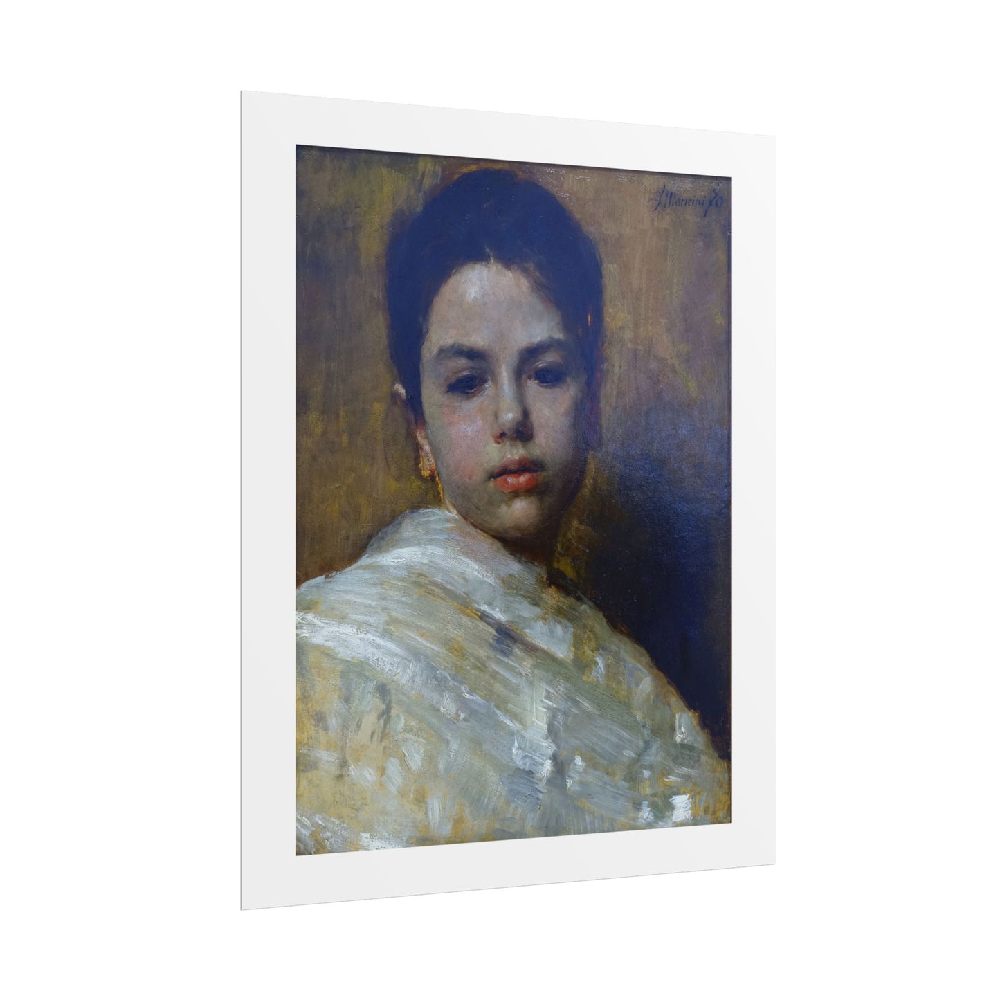 Carminella by Antonio Mancini Wall Art Print