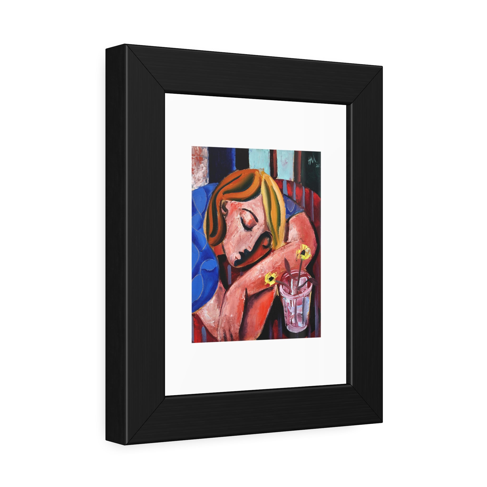 When she finally woke the world around her had changed unrecognizably by Hennie Niemann jnr Framed Wall Art Print