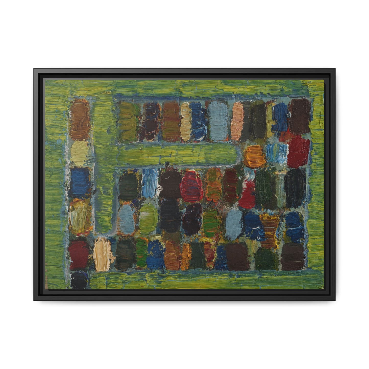 JMC-1970-3 by Jean-Michel Coulon Matte Canvas Framed Wall Art Print