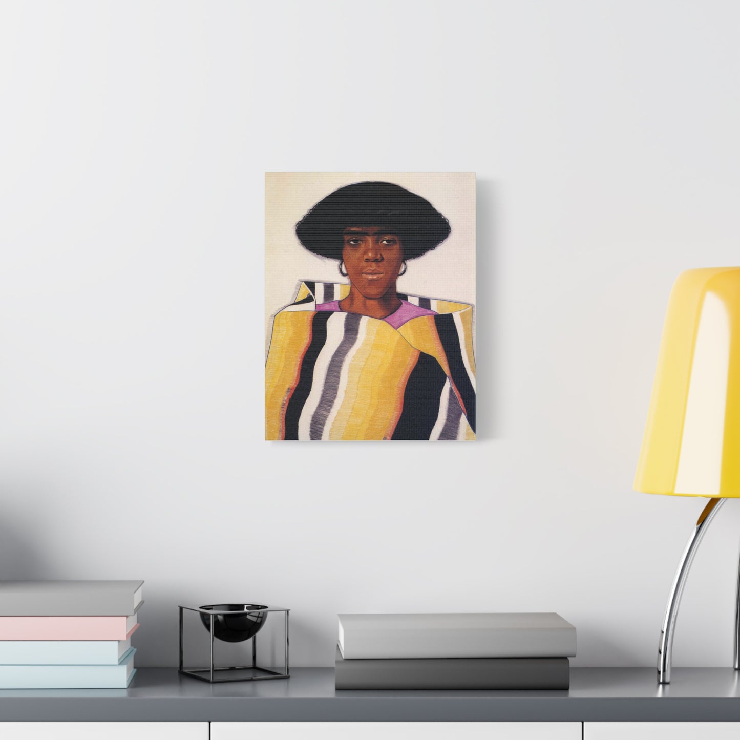 Portrait of an African American Woman by Winold Reiss Portrait Canvas Print — Matte Stretched