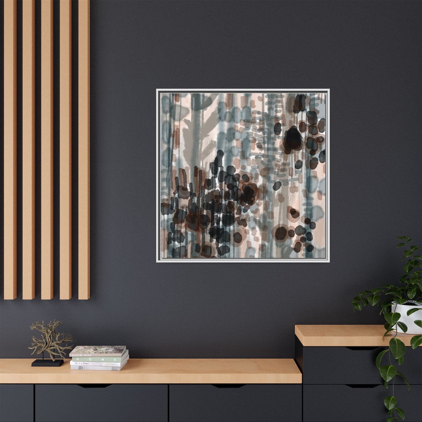 Vleken by an unknown artist Framed Canvas Art