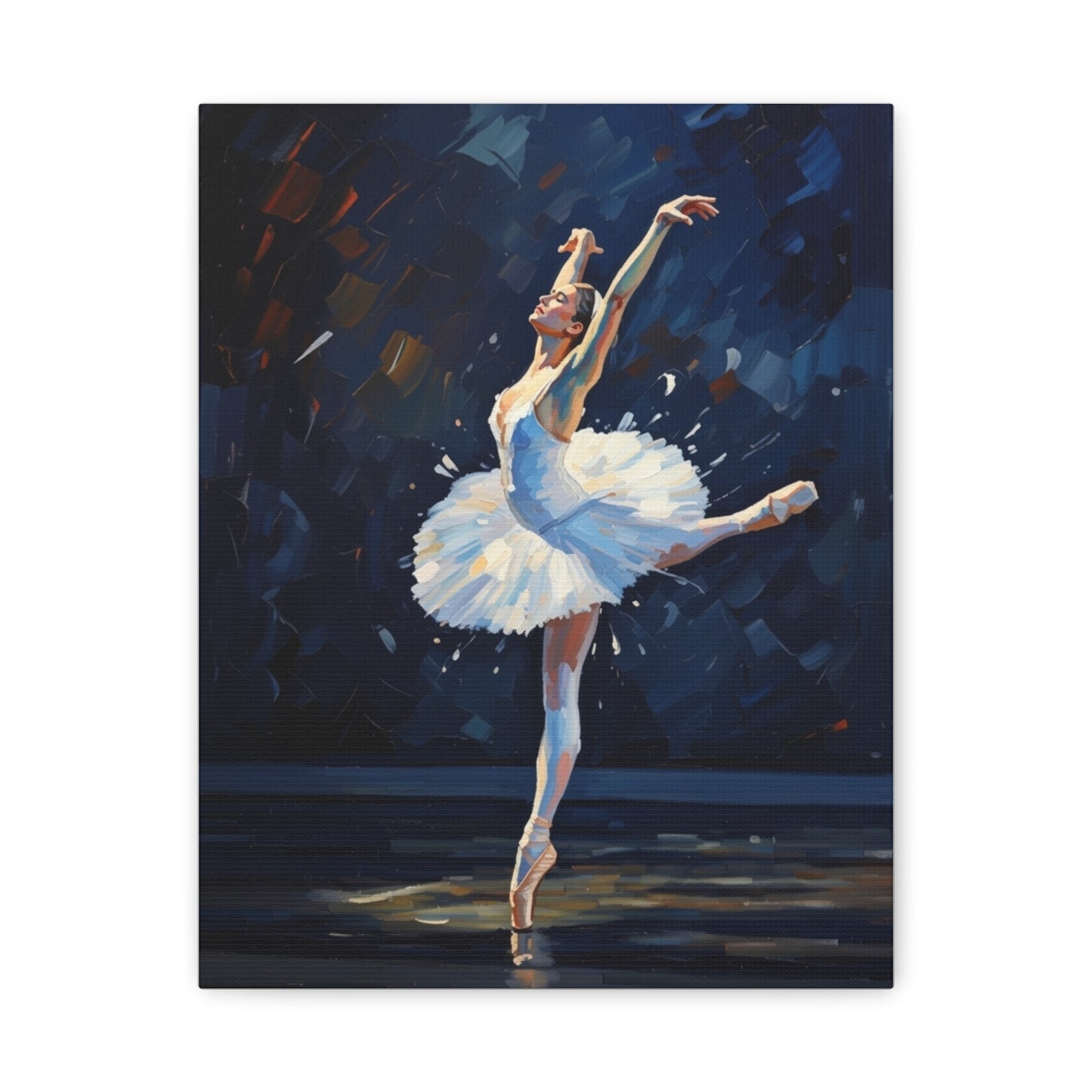 Ballerina Dance Matte Canvas Wall Art — Stretched 1.25"