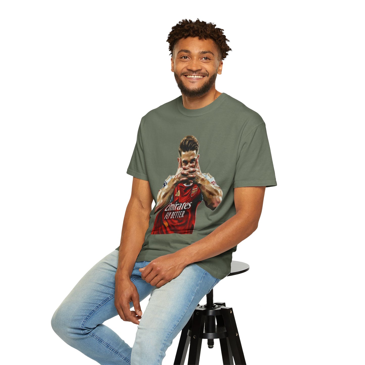 Soccer Celebration T-Shirt — Emirates 'Fly Better' Jersey Design