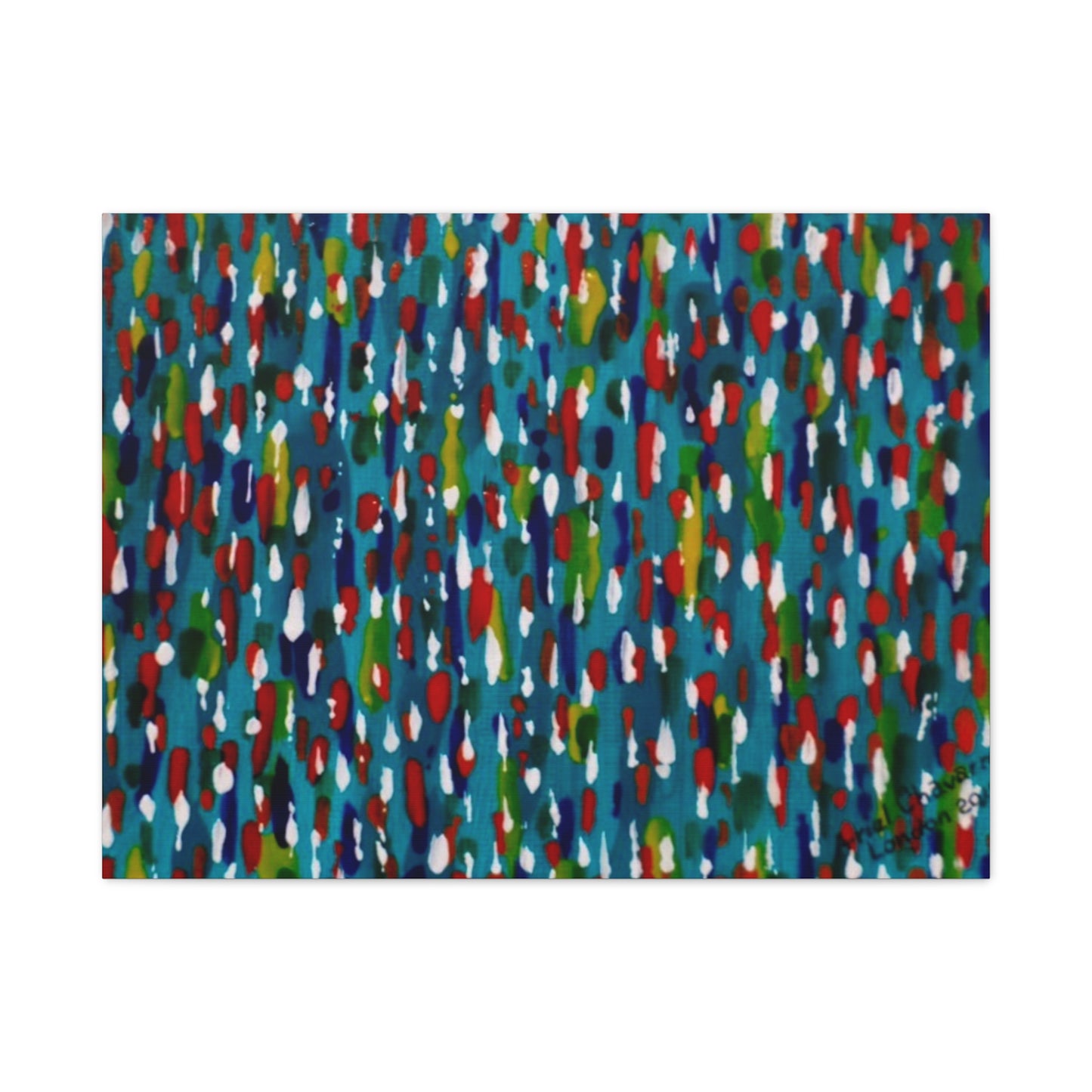 Colours Of The Soul Reflecting On Water by Ariel Chavarro Avila Matte Canvas Wall Art