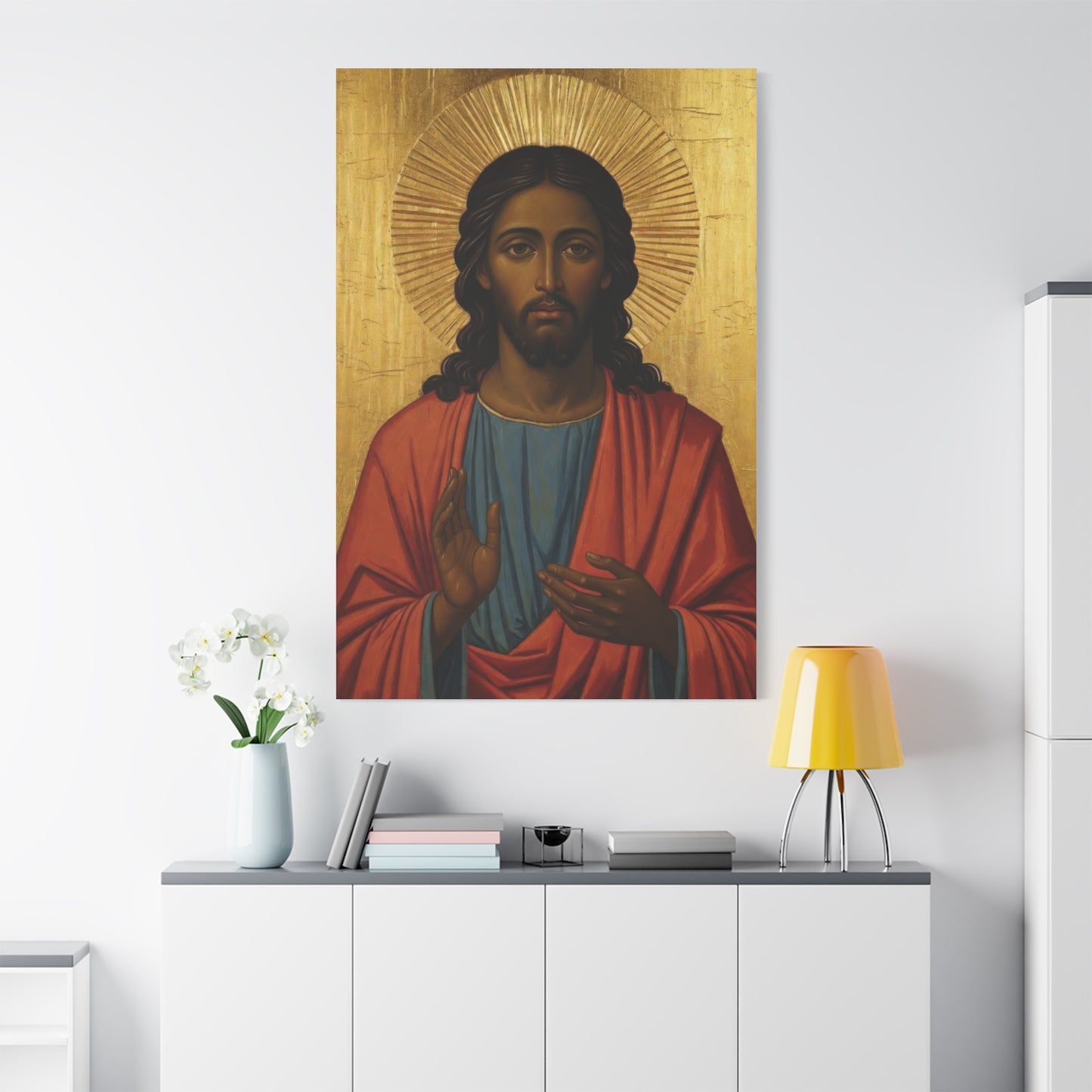 Christ Pantocrator Matte Canvas Wall Art — Stretched Religious Icon