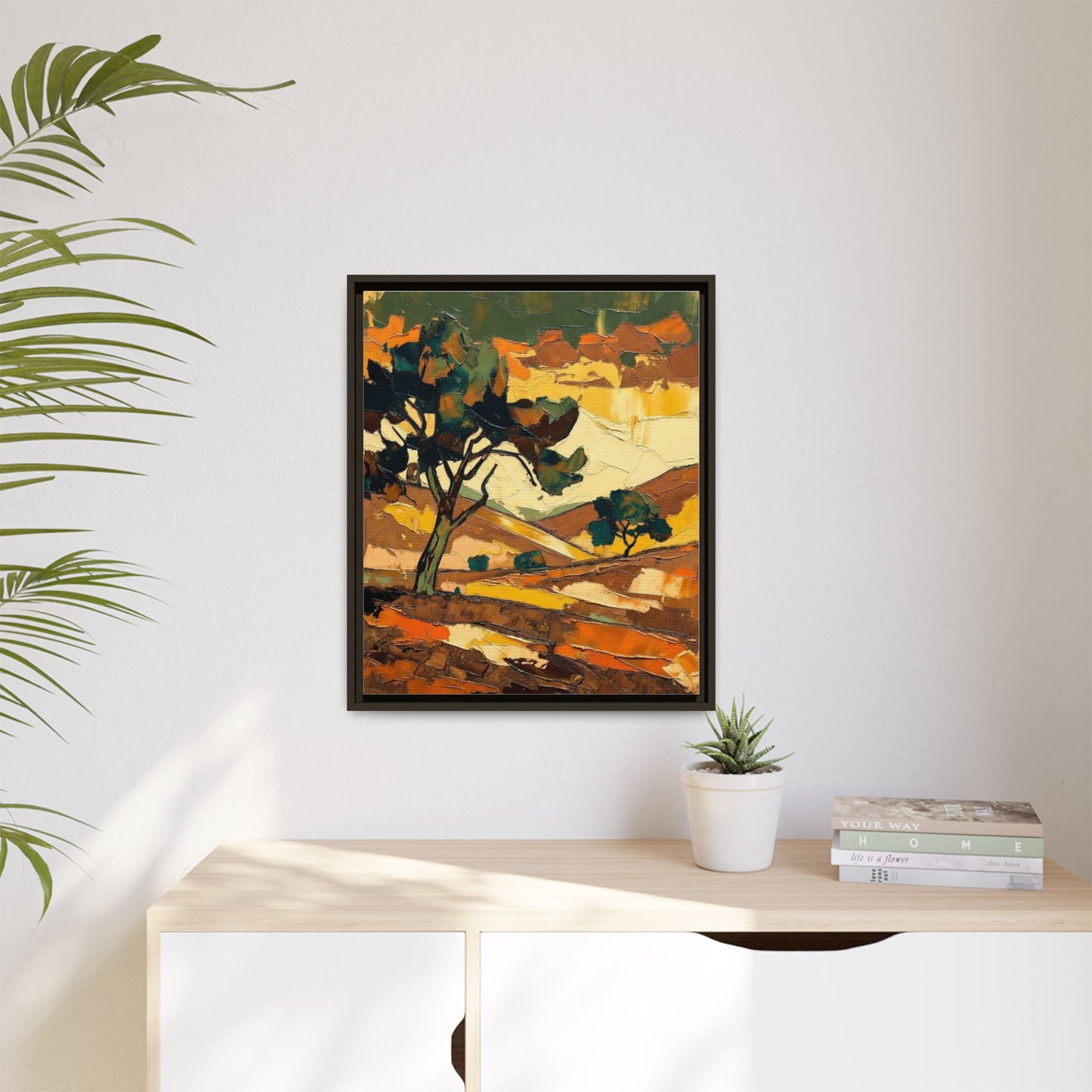 Framed Matte Canvas Landscape Art Print