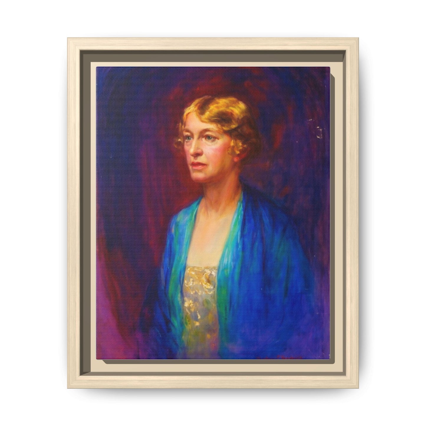 Matte Canvas Portrait , Framed (Multi-color)