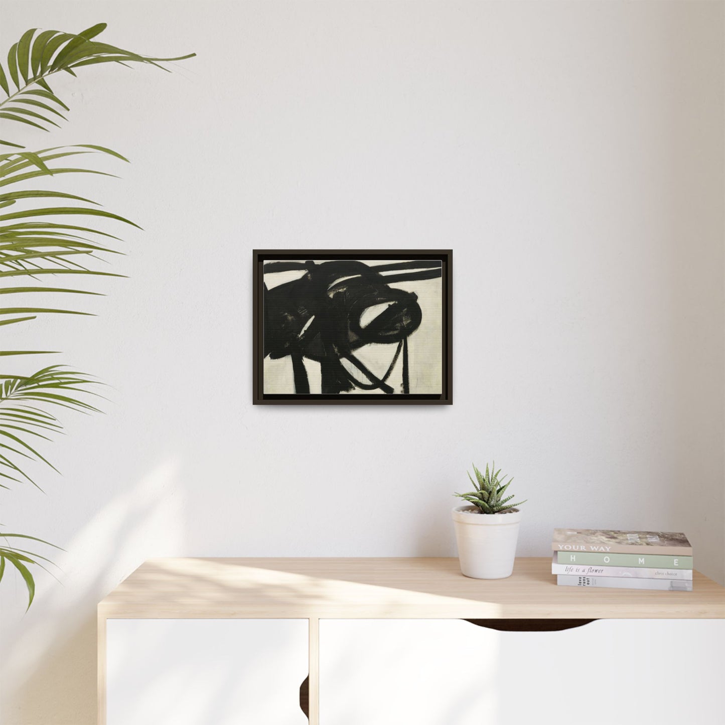 Chief by Franz Kline Abstract Matte Canvas Framed Wall Art