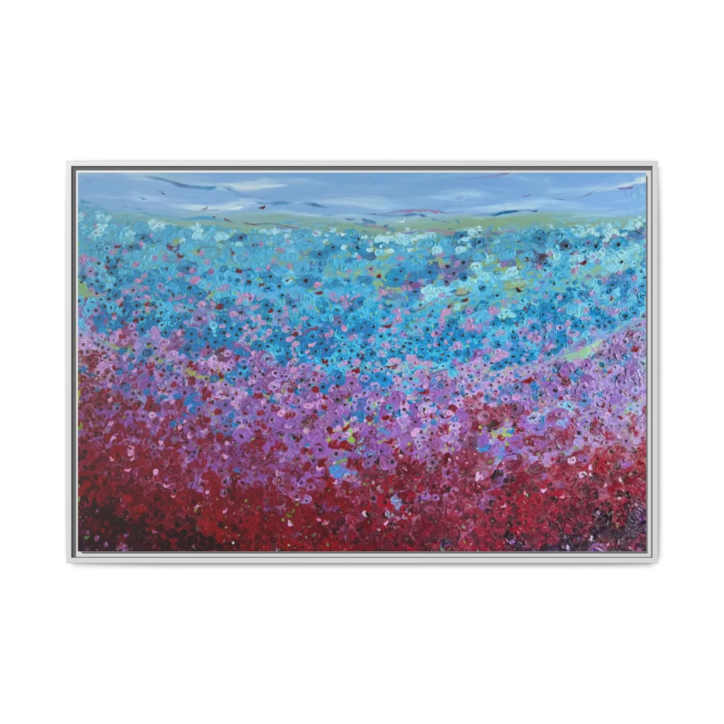 Bloom by Unknown Framed Matte Canvas Abstract Floral Field Wall Art