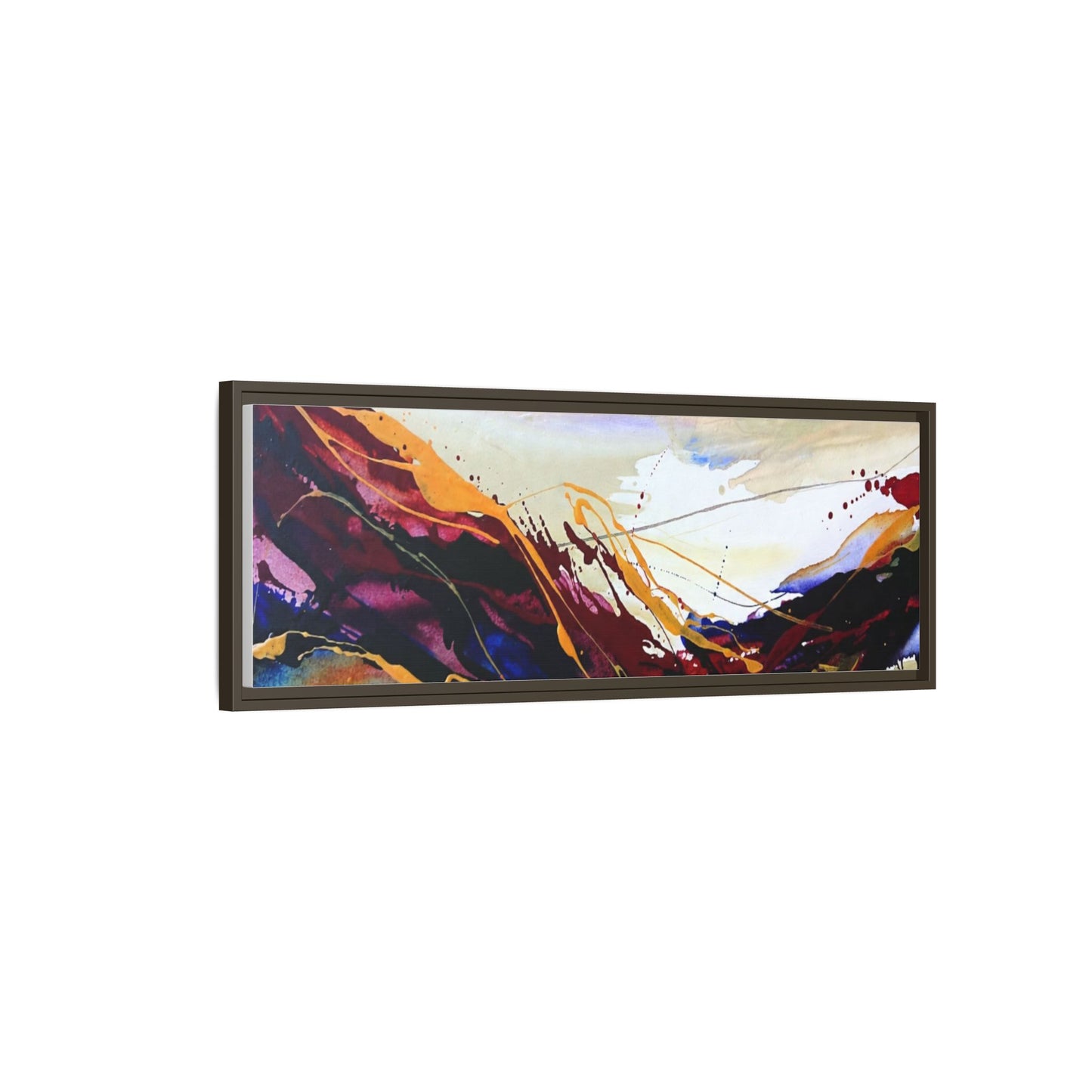 Abstract Flow Matte Canvas Framed Wall Art