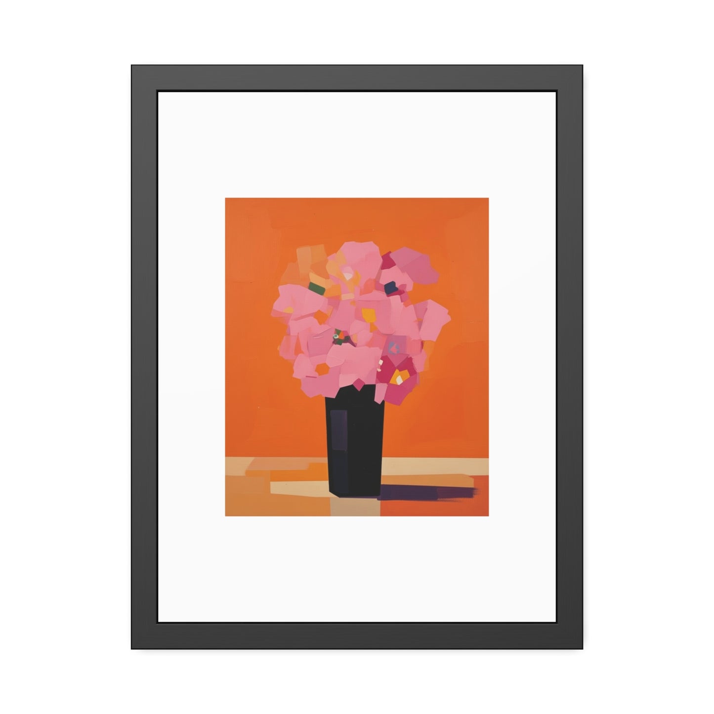 Floral Still Life Framed Poster — Pink Bouquet Art Print