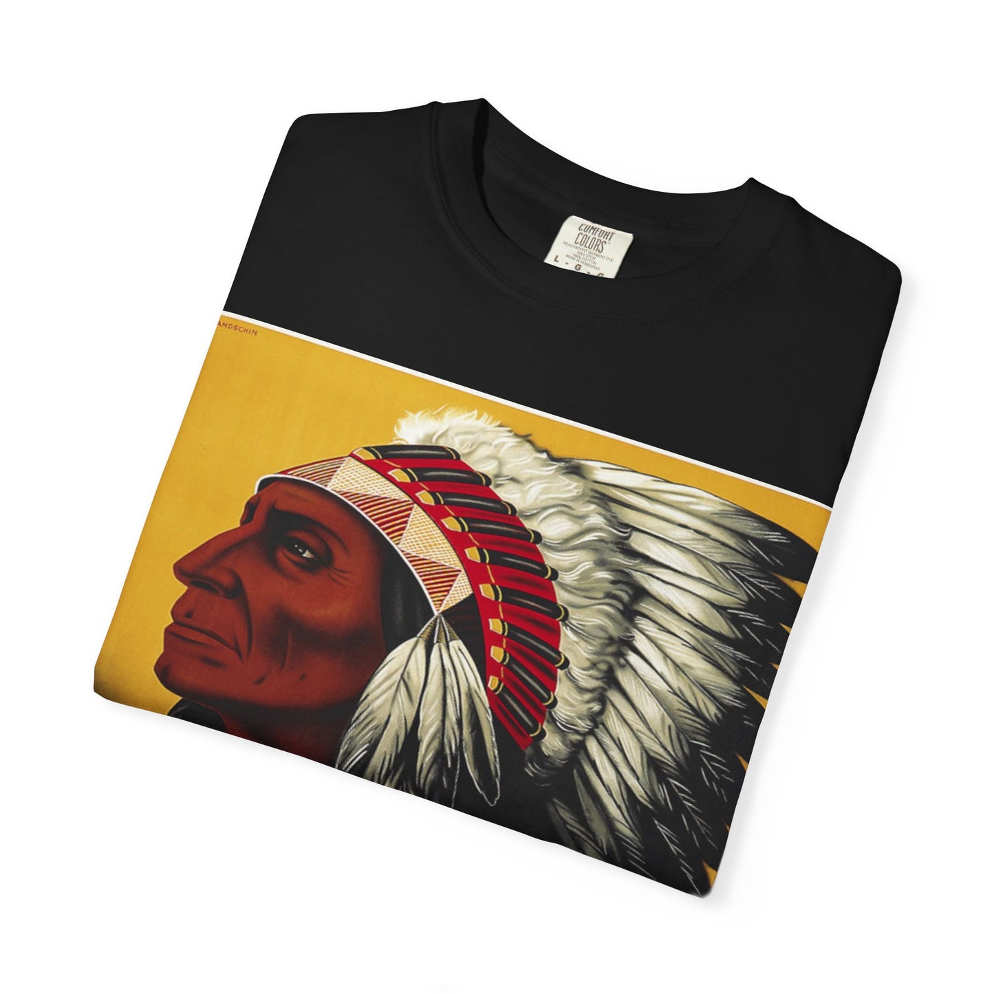 T-Shirt — Retro 'Indiana' Native Chief Vintage Poster Design