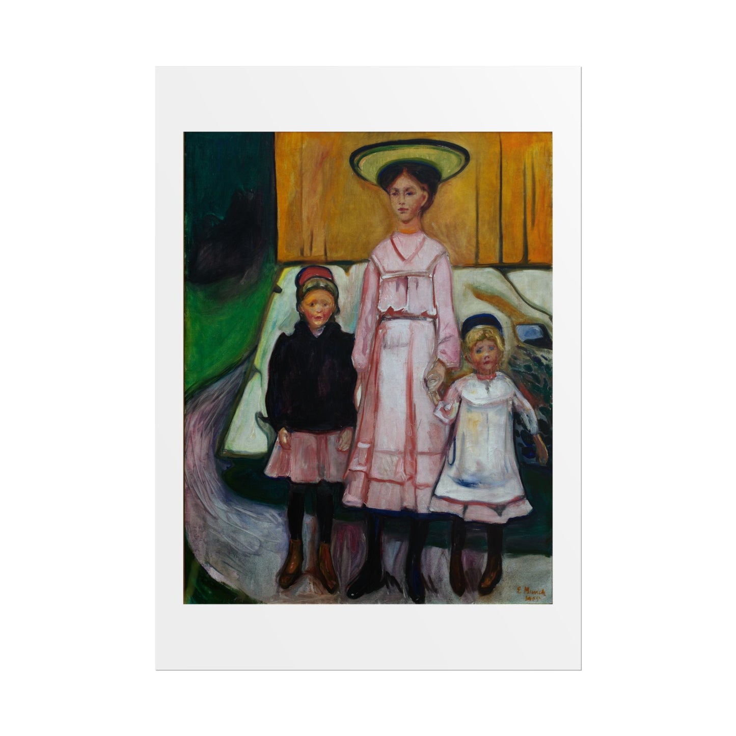 Three Children Thielska by Edvard Munch Wall Art Print
