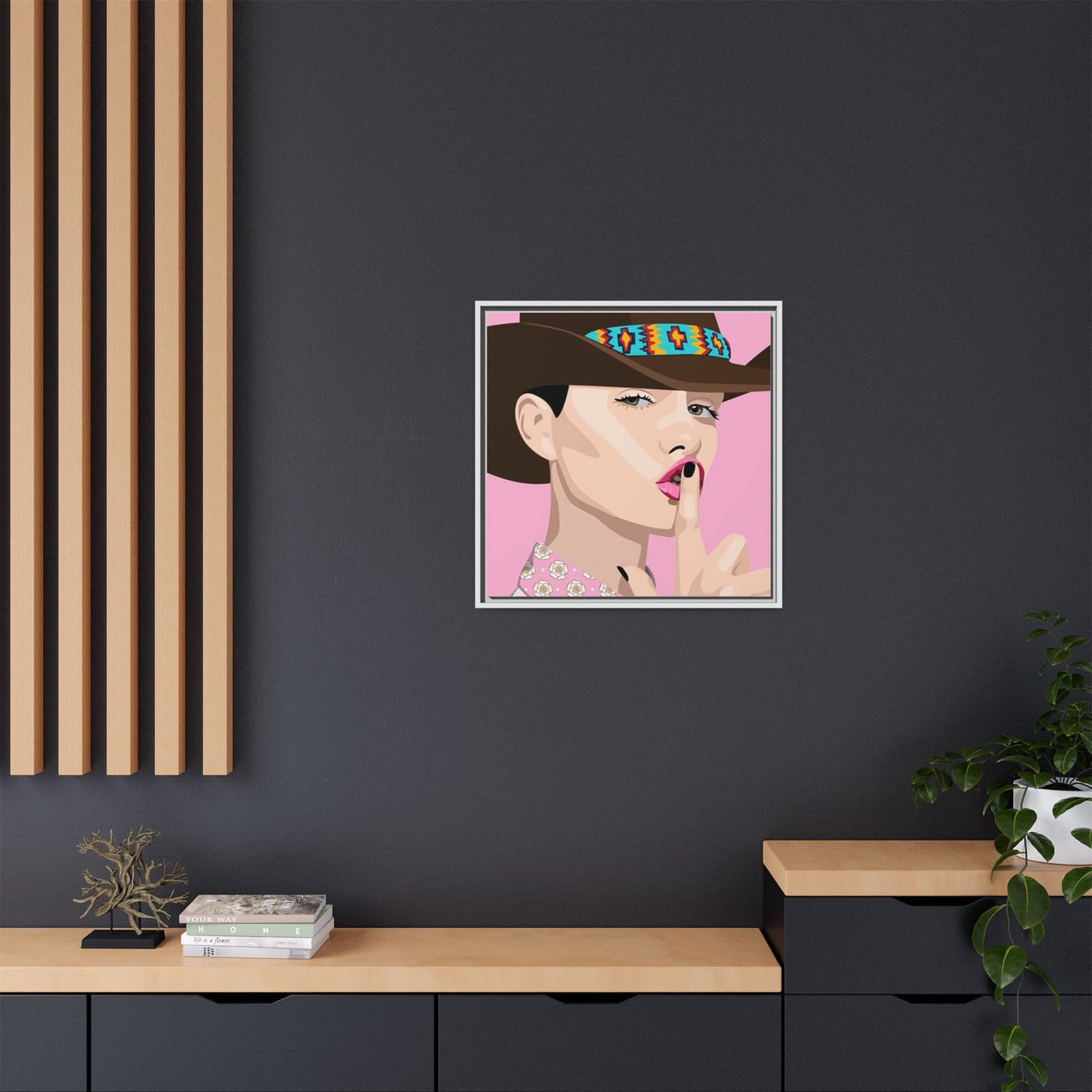 Vivid 63 by Orit Fuchs Matte Framed Canvas Wall Art