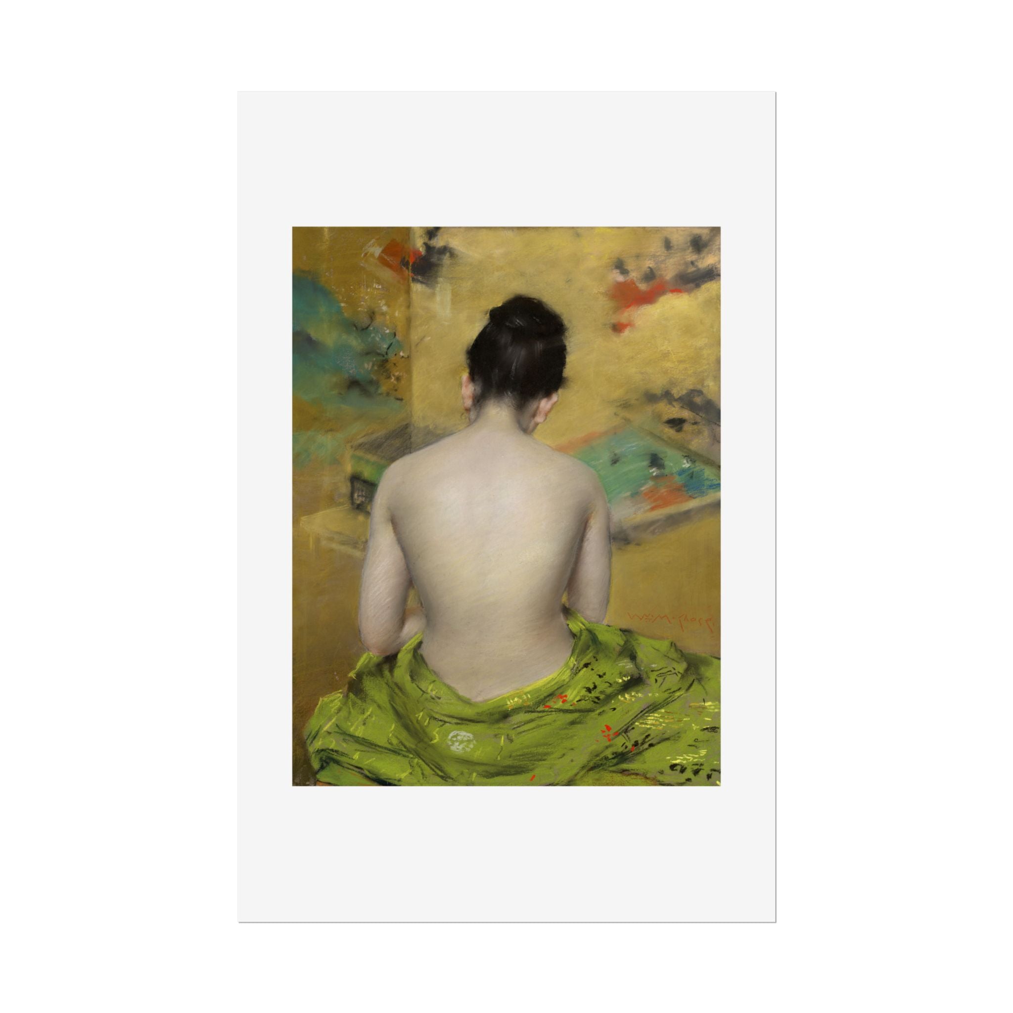Study of Flesh Color and Gold by William Merritt Chase Wall Art Print