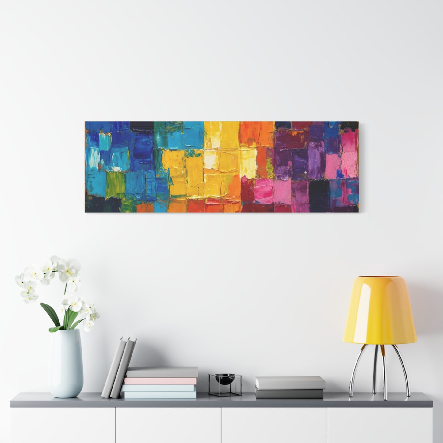 Mosaic Squares Matte Canvas, Stretched, 1.25"