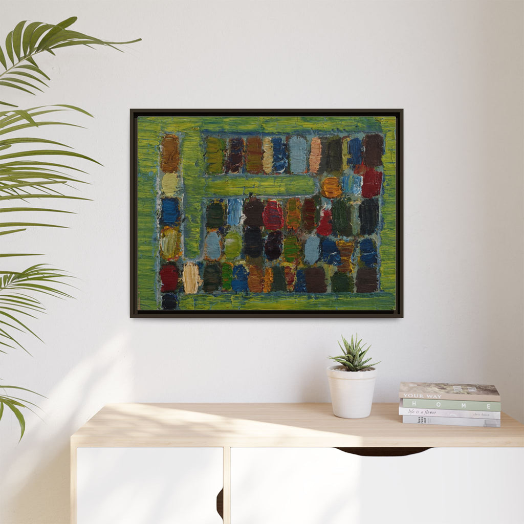 JMC-1970-3 by Jean-Michel Coulon Matte Canvas Framed Wall Art Print