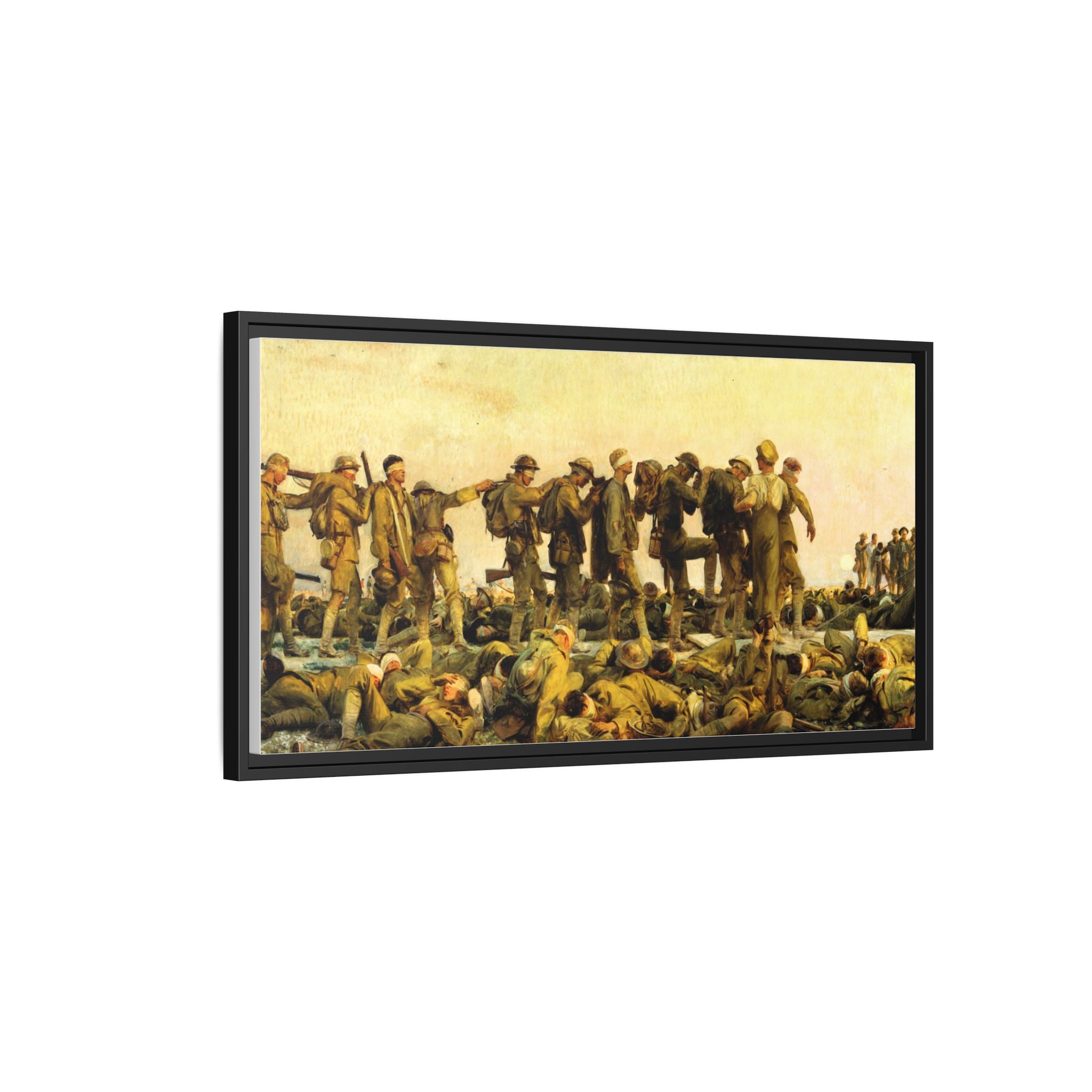 Gassed by John Singer Sargent (RA) Framed Matte Canvas Print