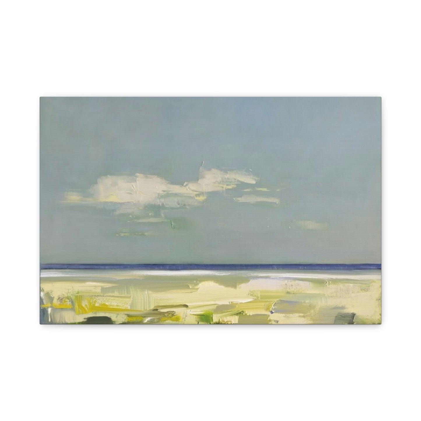 Coastal Breeze Abstract Canvas - Matte Stretched Wall Art