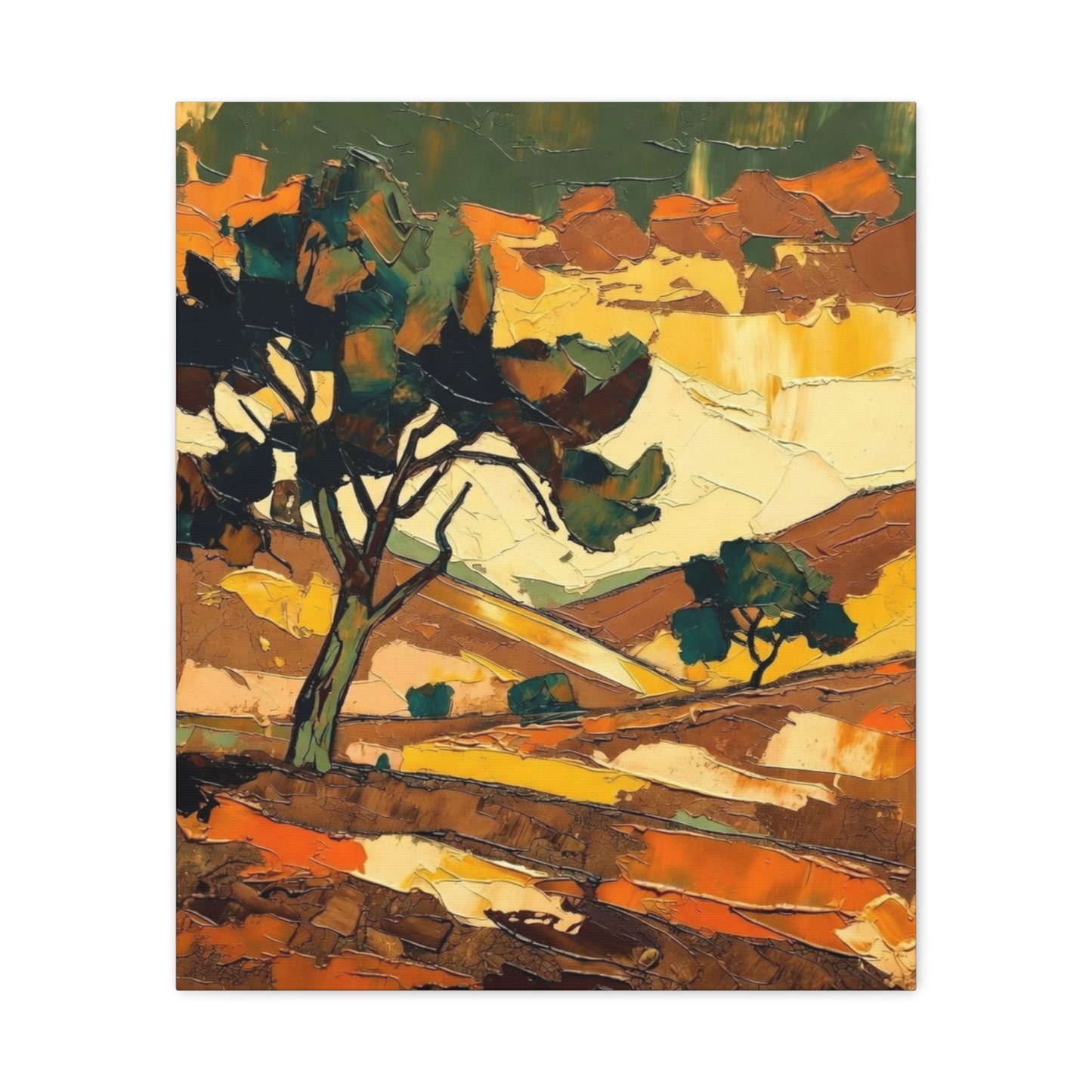 Abstract Autumn Landscape Canvas