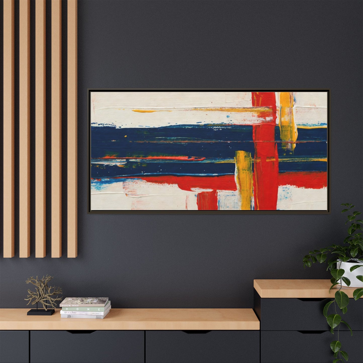 Matte Canvas, Framed (Multi-color)