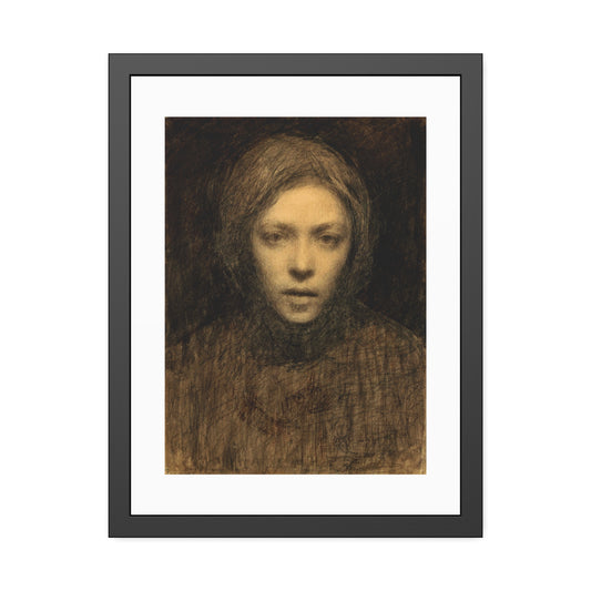 self-portrait by Ellen Thesleff Framed Art Wall Art Print