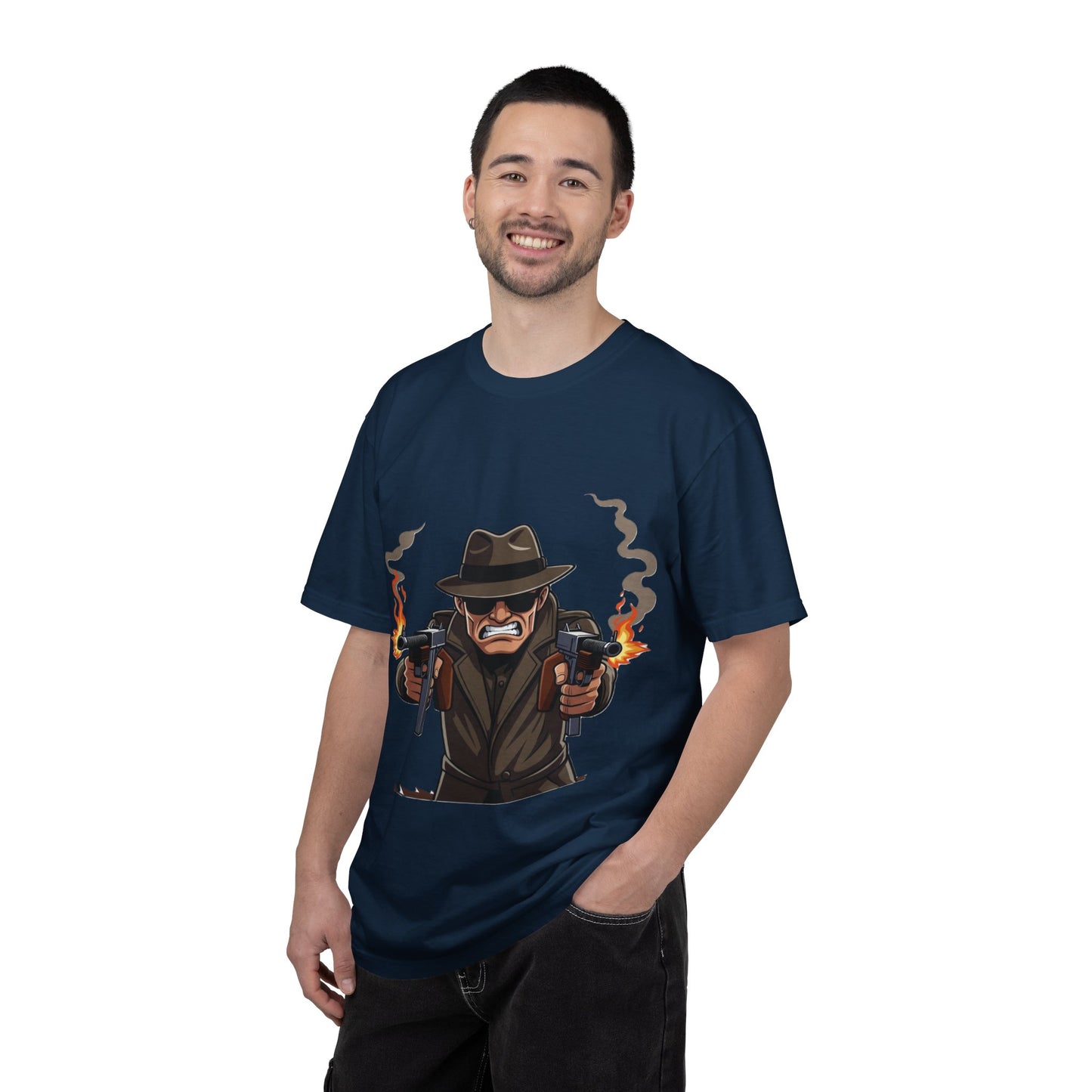 Vintage Gangster Shooter T-Shirt – Retro Mobster Graphic Tee