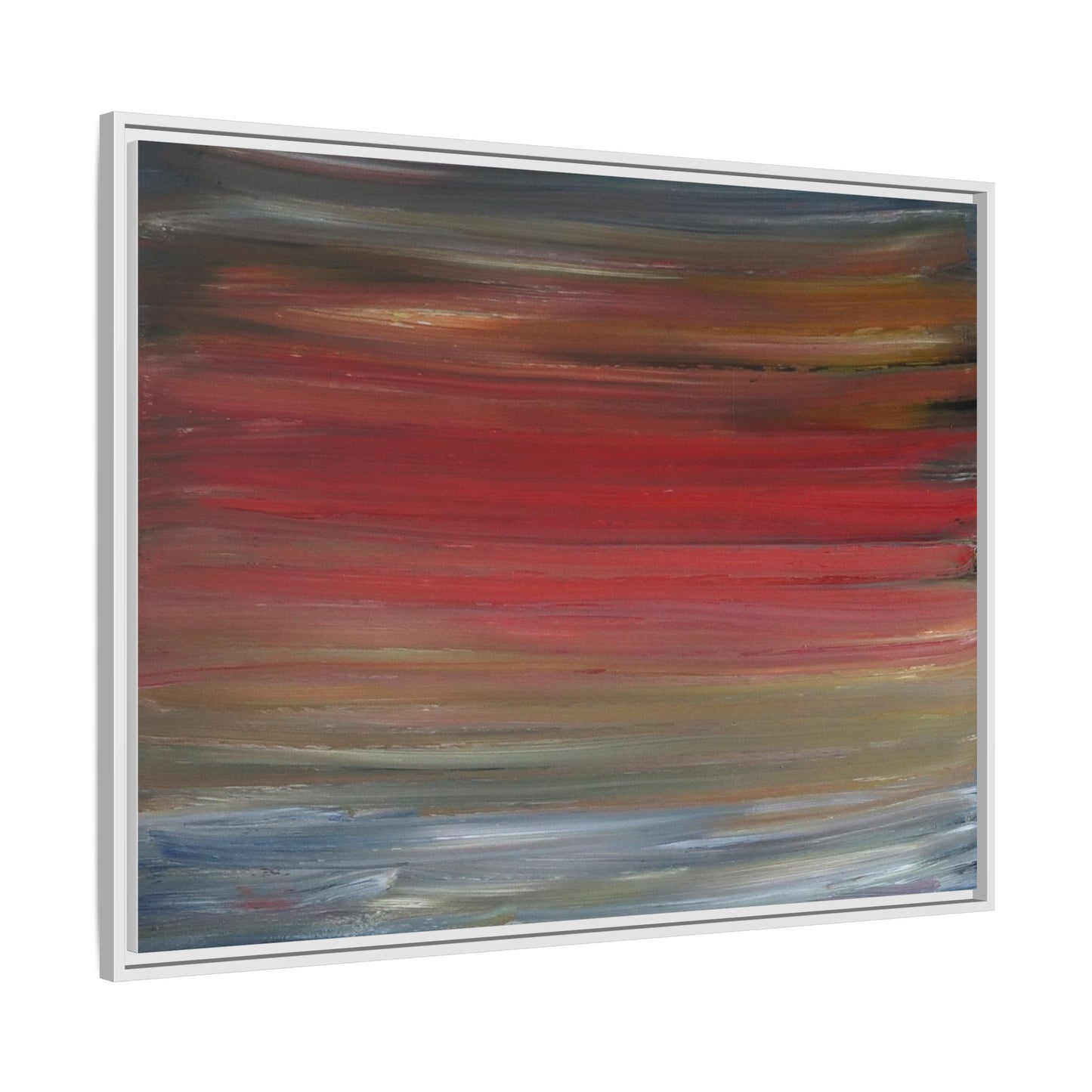 Misty morning by Norman Barrett Framed Matte Canvas Wall Art