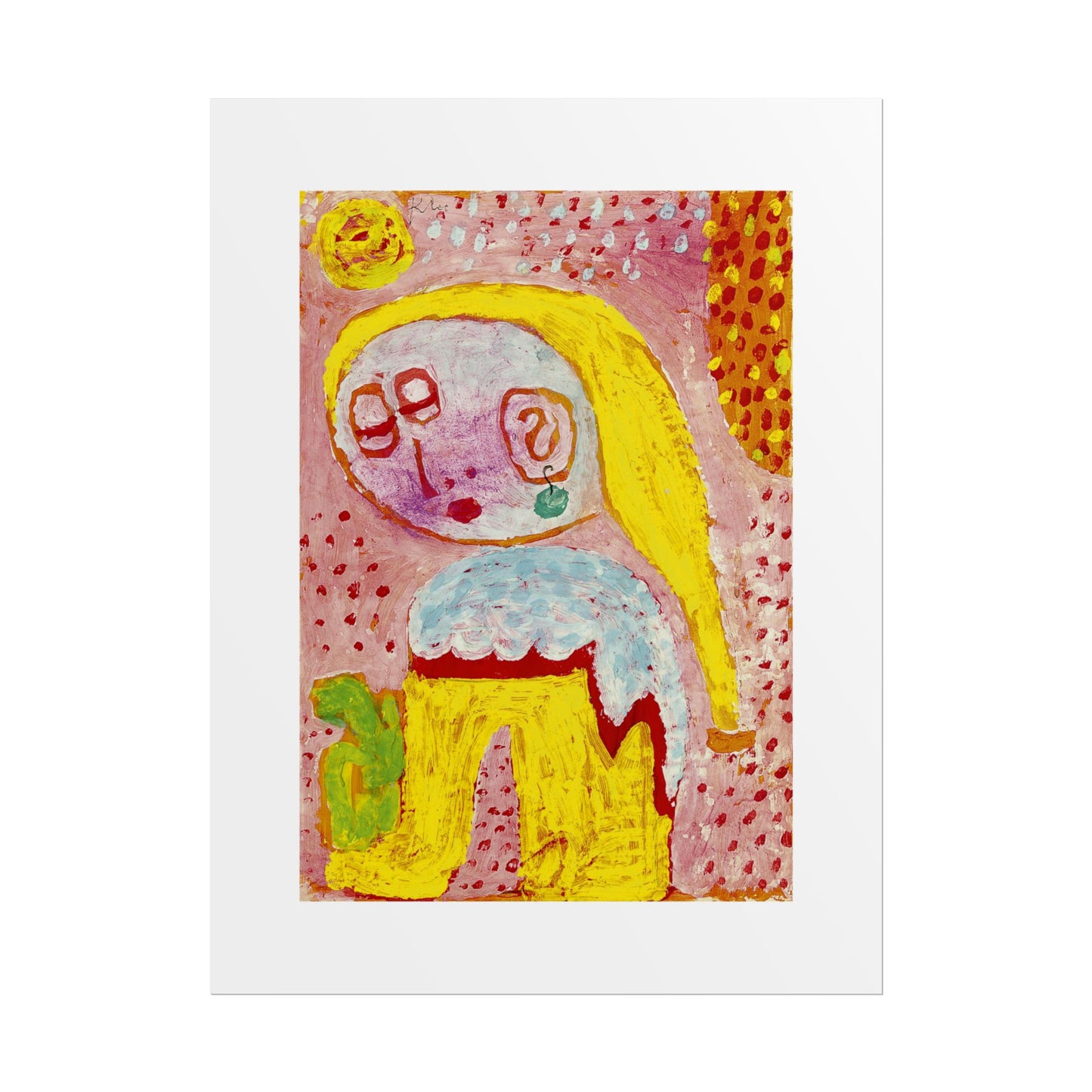 Magdalena vor der Bekehrung by Paul Klee Abstract Wall Art Poster