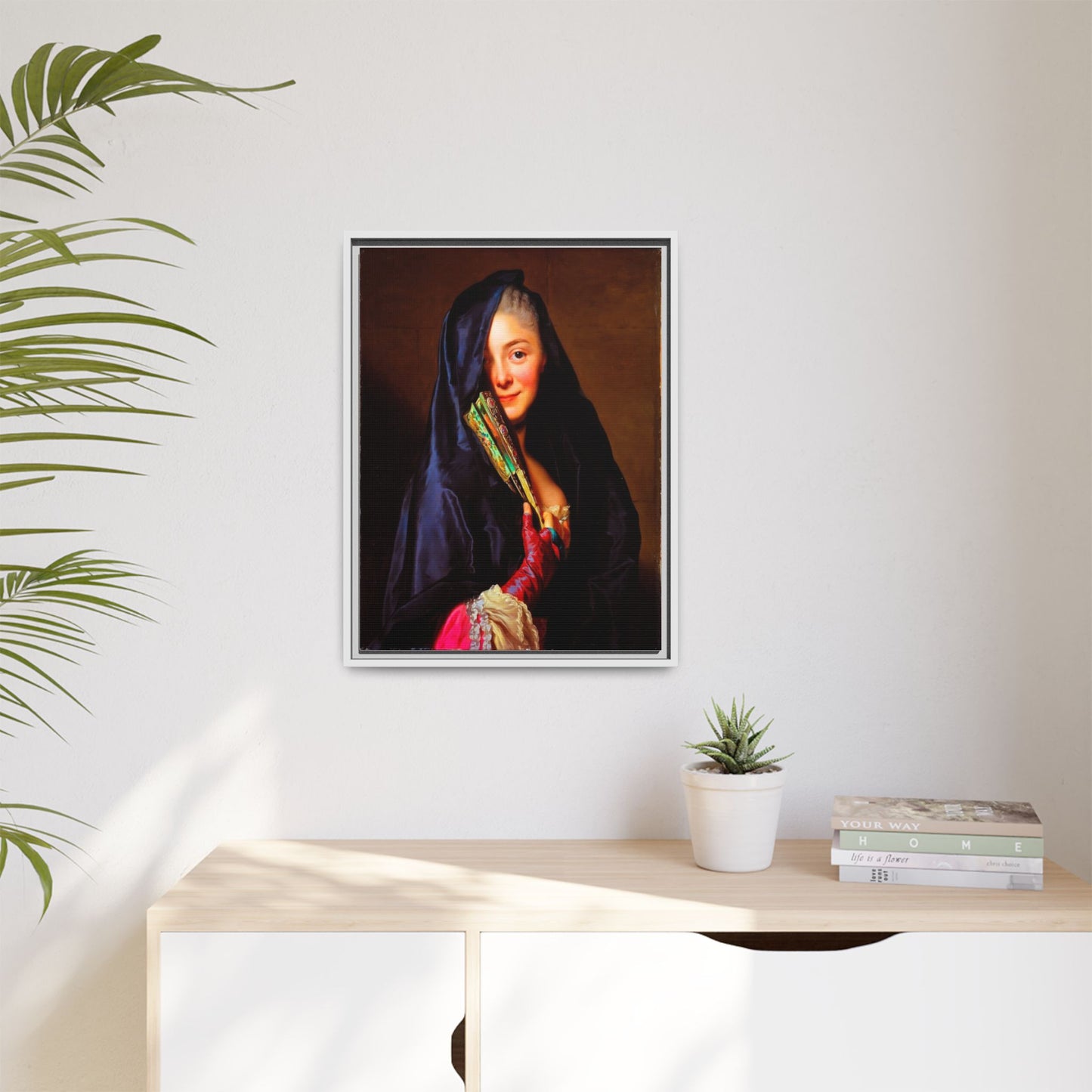 Framed Matte Canvas Wall Art — Classical Portrait Print