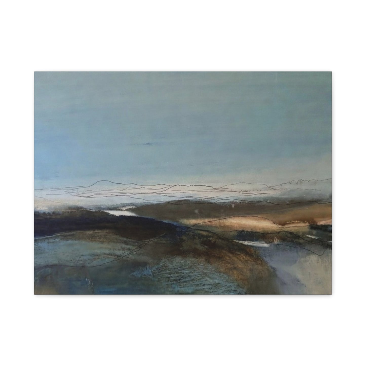 Blue landscape Matte Canvas, Stretched, 1.25"