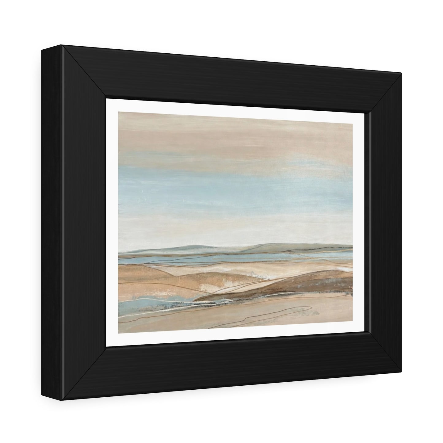 Coastal Pastel Landscape Framed Poster
