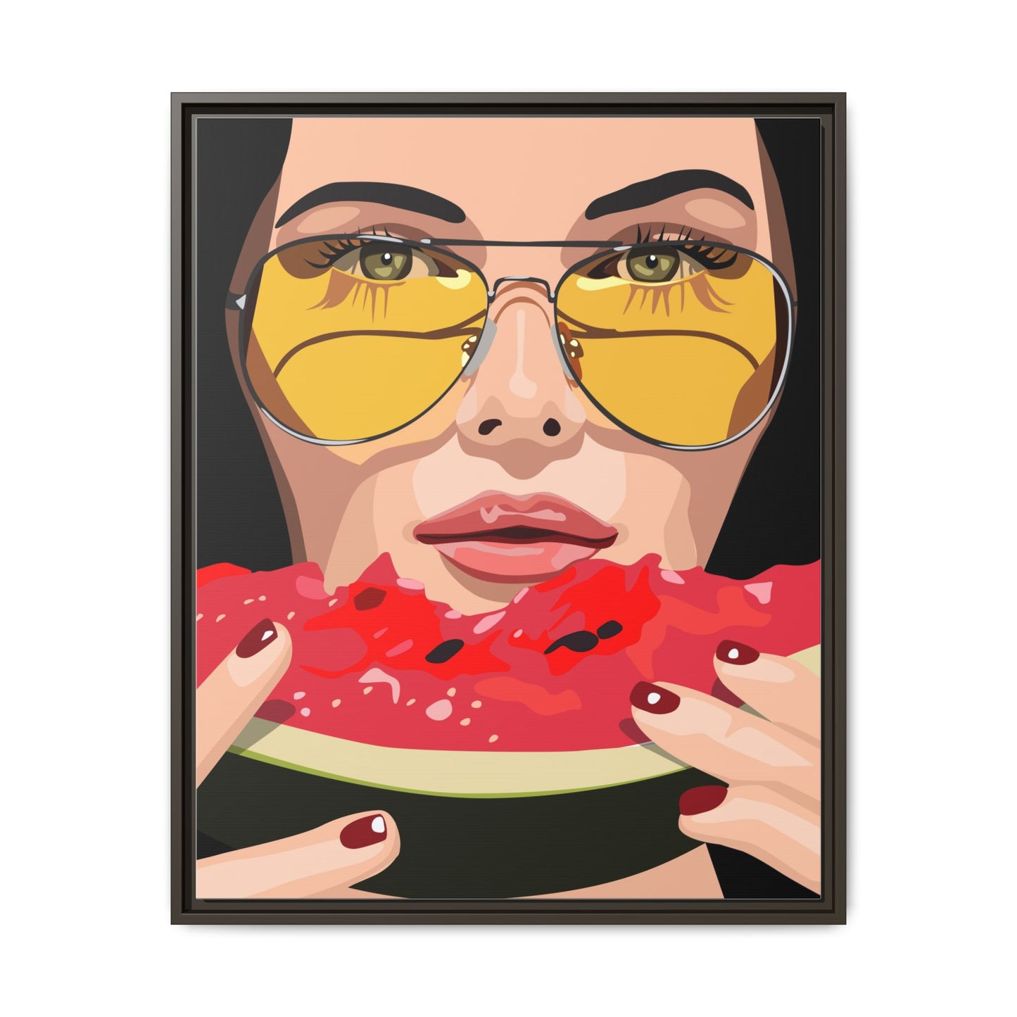 Vivid 81 by Orit Fuchs Framed Matte Canvas Wall Art