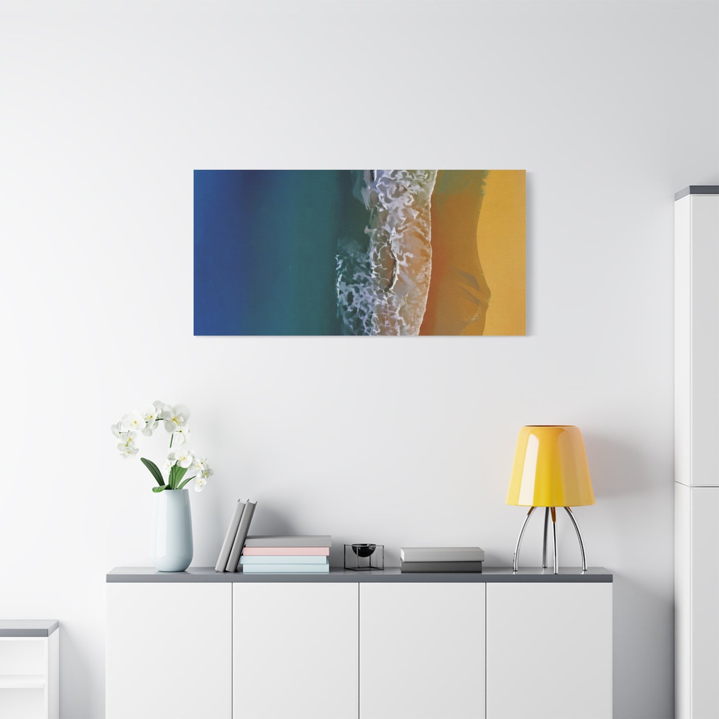 Coastal Waves Matte Canvas Print — Ocean Beach Wall Art