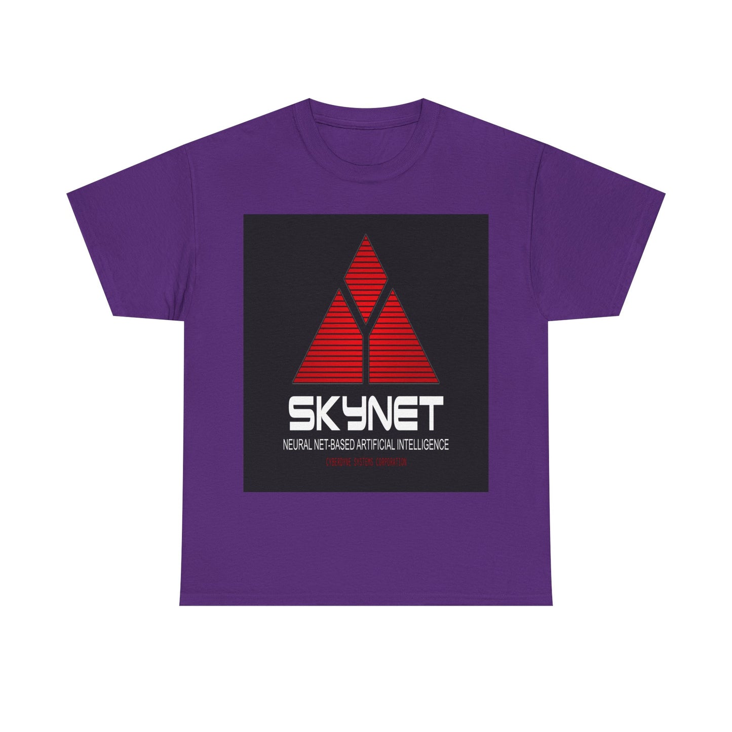 Skynet Logo Tee — Retro Red AI Graphic T-Shirt