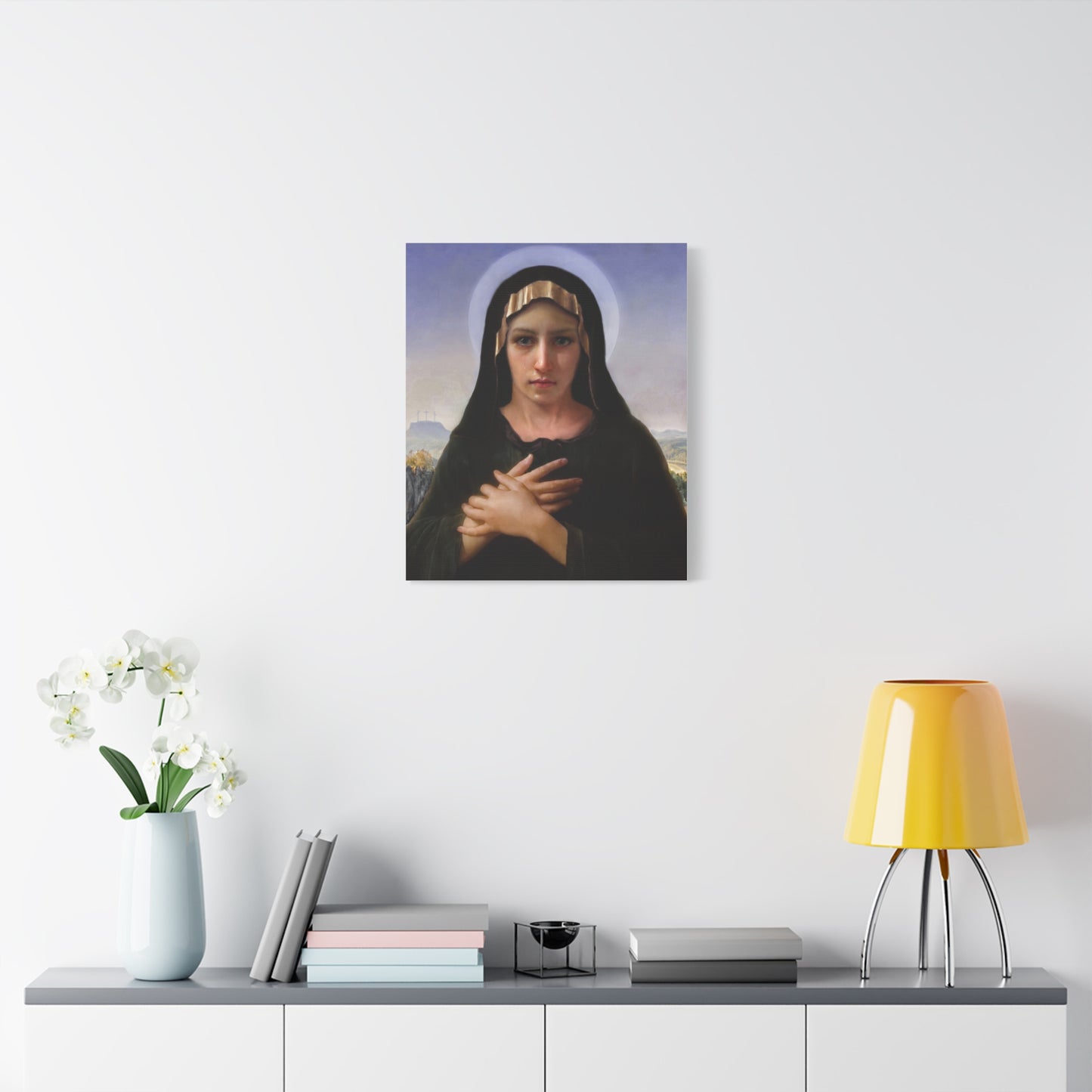 Virgo Solitudinis by William Adolphe Bouguereau Matte Canvas Print Wall Art