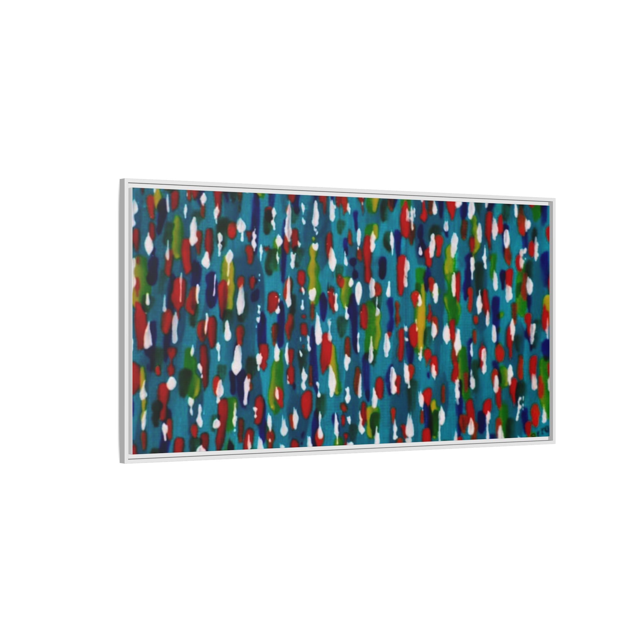 Colours Of The Soul Reflecting On Water by Ariel Chavarro Avila Matte Canvas Framed Art