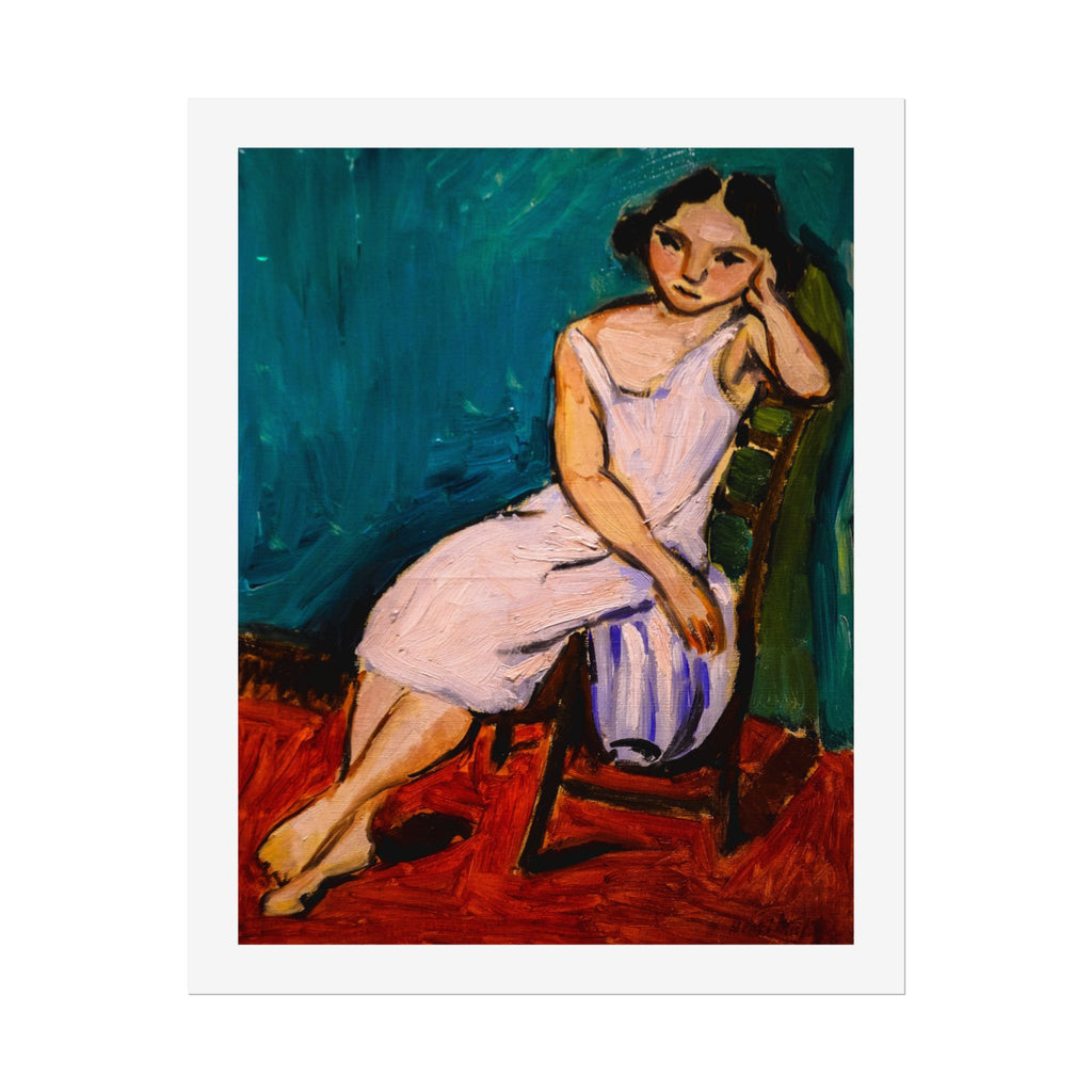 Jeune Fille assise by Henri Matisse Wall Art Print