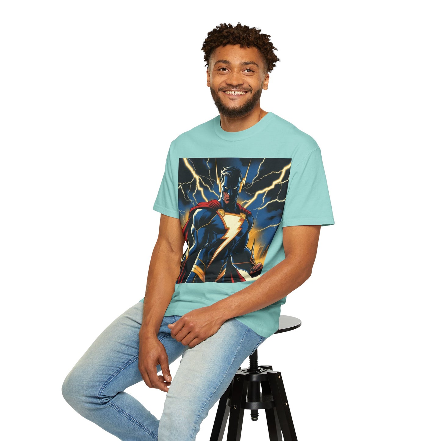 Unisex Superhero Garment-Dyed T-shirt