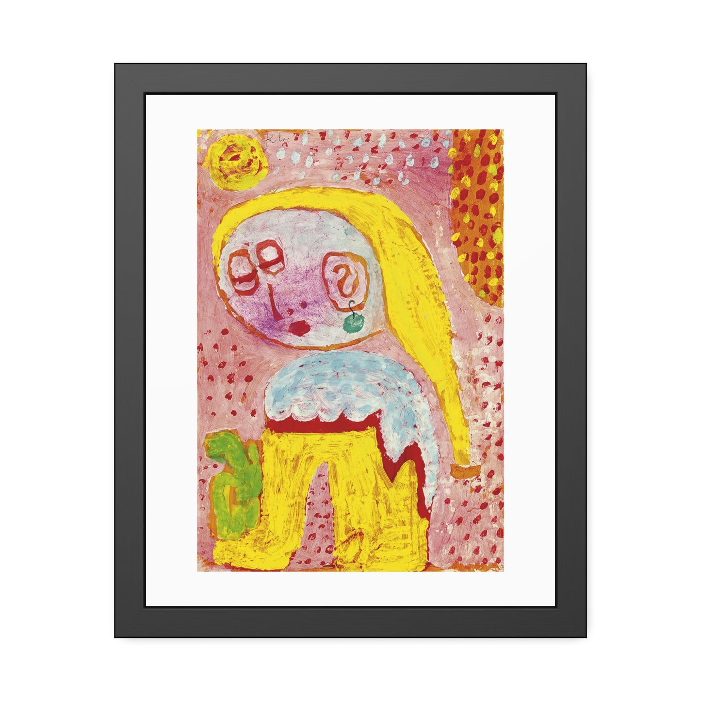 Magdalena vor der Bekehrung by Paul Klee Framed Abstract Wall Art Print