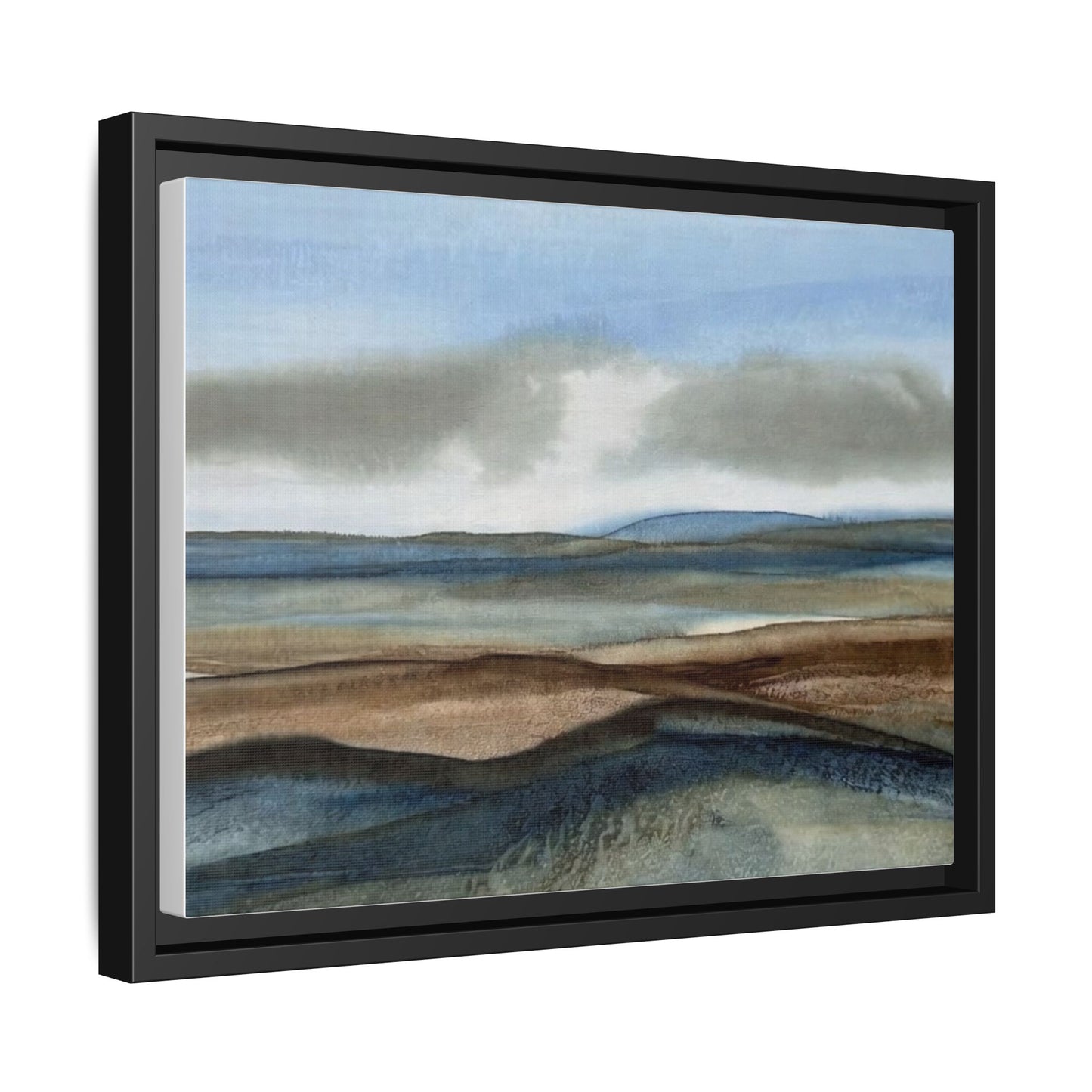 Matte Canvas Landscape, Framed (Multi-color)