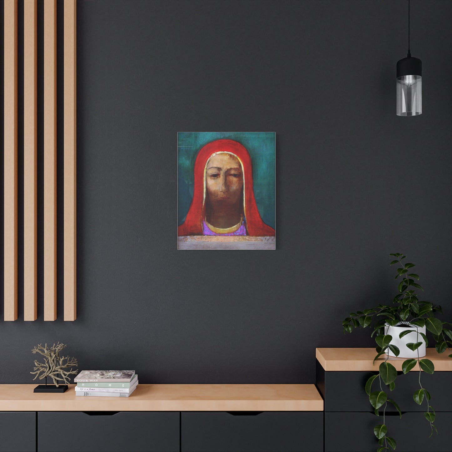 Le Silence by Odilon Redon Matte Canvas Wall Art Print