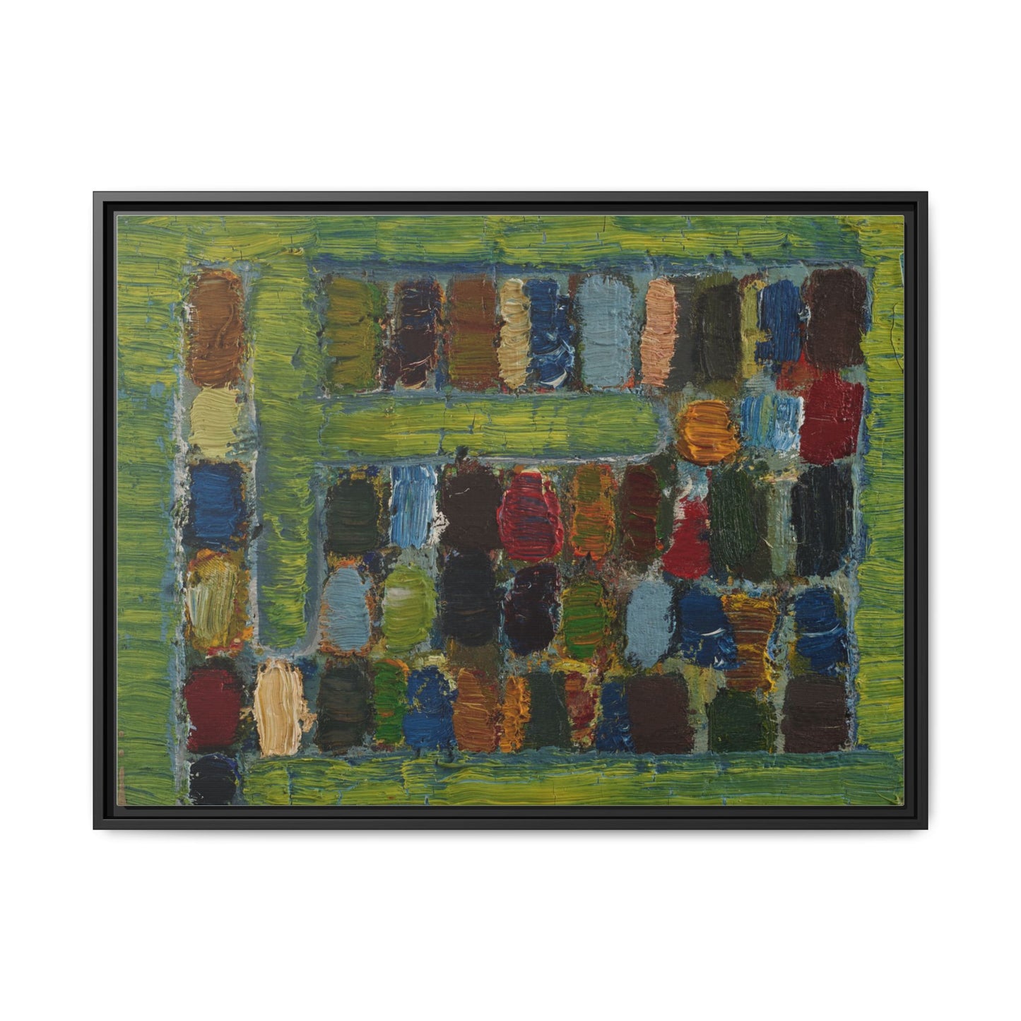 JMC-1970-3 by Jean-Michel Coulon Matte Canvas Framed Wall Art Print