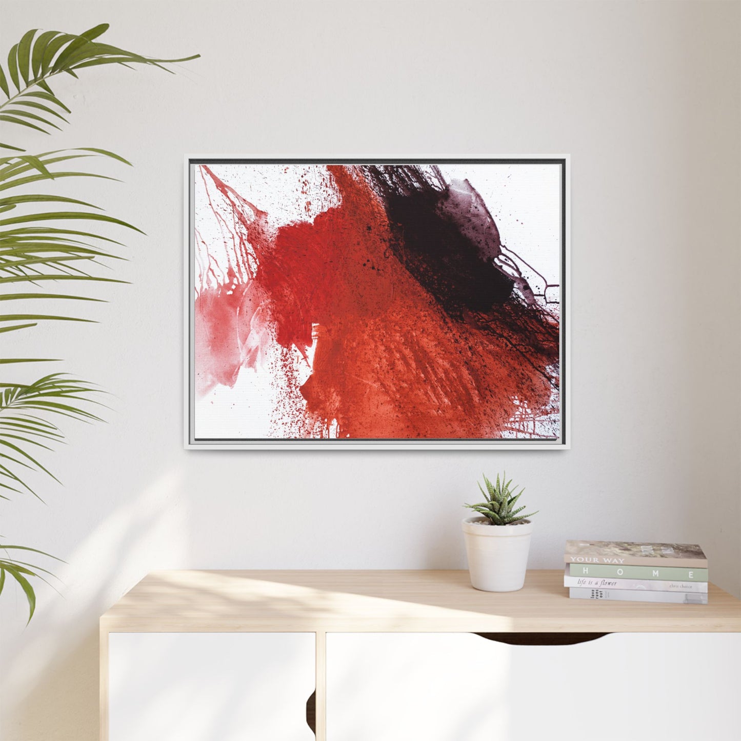 Flame by Natalija Miladinovic Matte Canvas Framed Wall Art