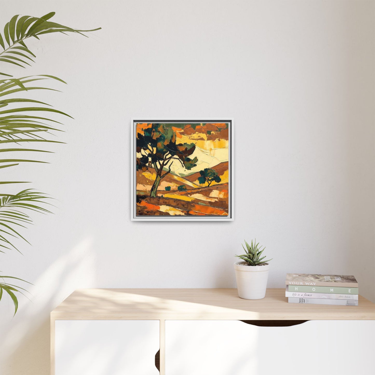 Framed Matte Canvas Landscape Art Print