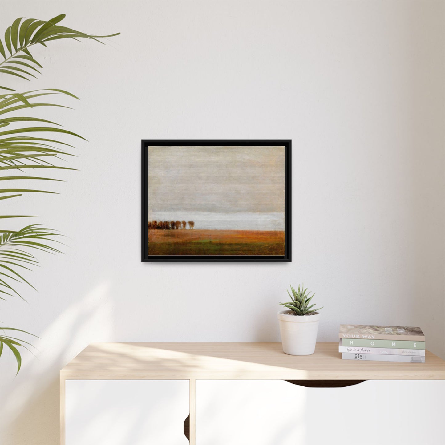 View of Jaegersborg Allé, North of Copenhagen by Vilhelm Hammershøi Framed Matte Canvas Wall Art Print