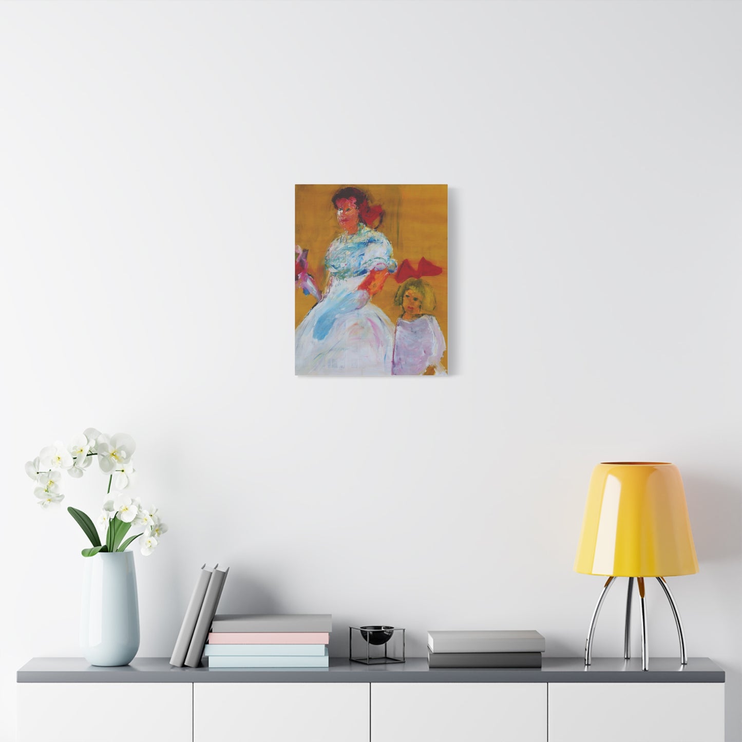Bride and Bridesmaid by Unknown Artist Matte Canvas Wall Art Print